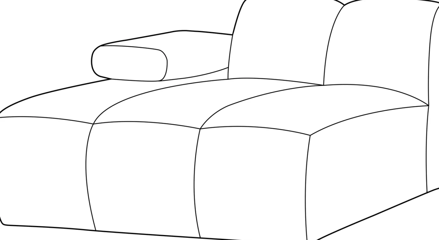 Elementenbanken-WOOOD Mojo Rib Chaise Longue Rust Brown