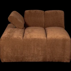 Elementenbanken-WOOOD Mojo Rib Chaise Longue Rust Brown