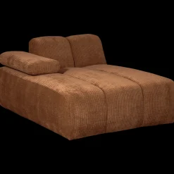 Elementenbanken-WOOOD Mojo Rib Chaise Longue Rust Brown