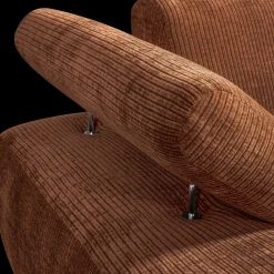 Elementenbanken-WOOOD Mojo Rib Chaise Longue Rust Brown