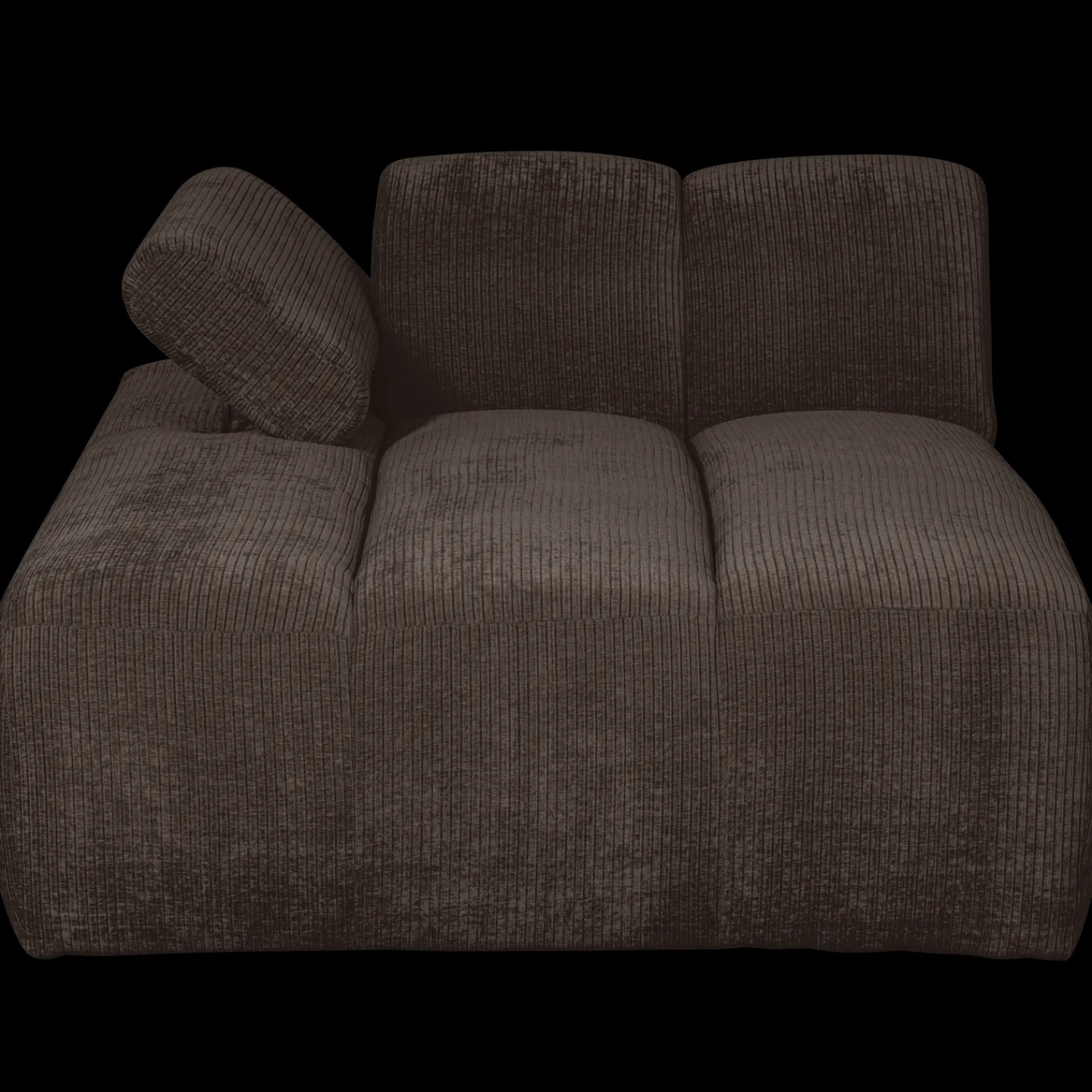 Elementenbanken-WOOOD Mojo Rib Chaise Longue Brown