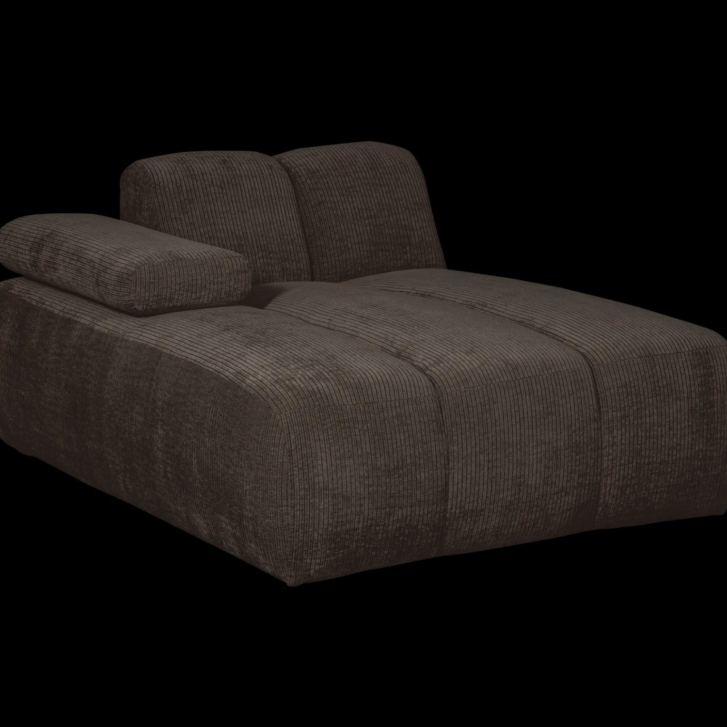 Elementenbanken-WOOOD Mojo Rib Chaise Longue Brown