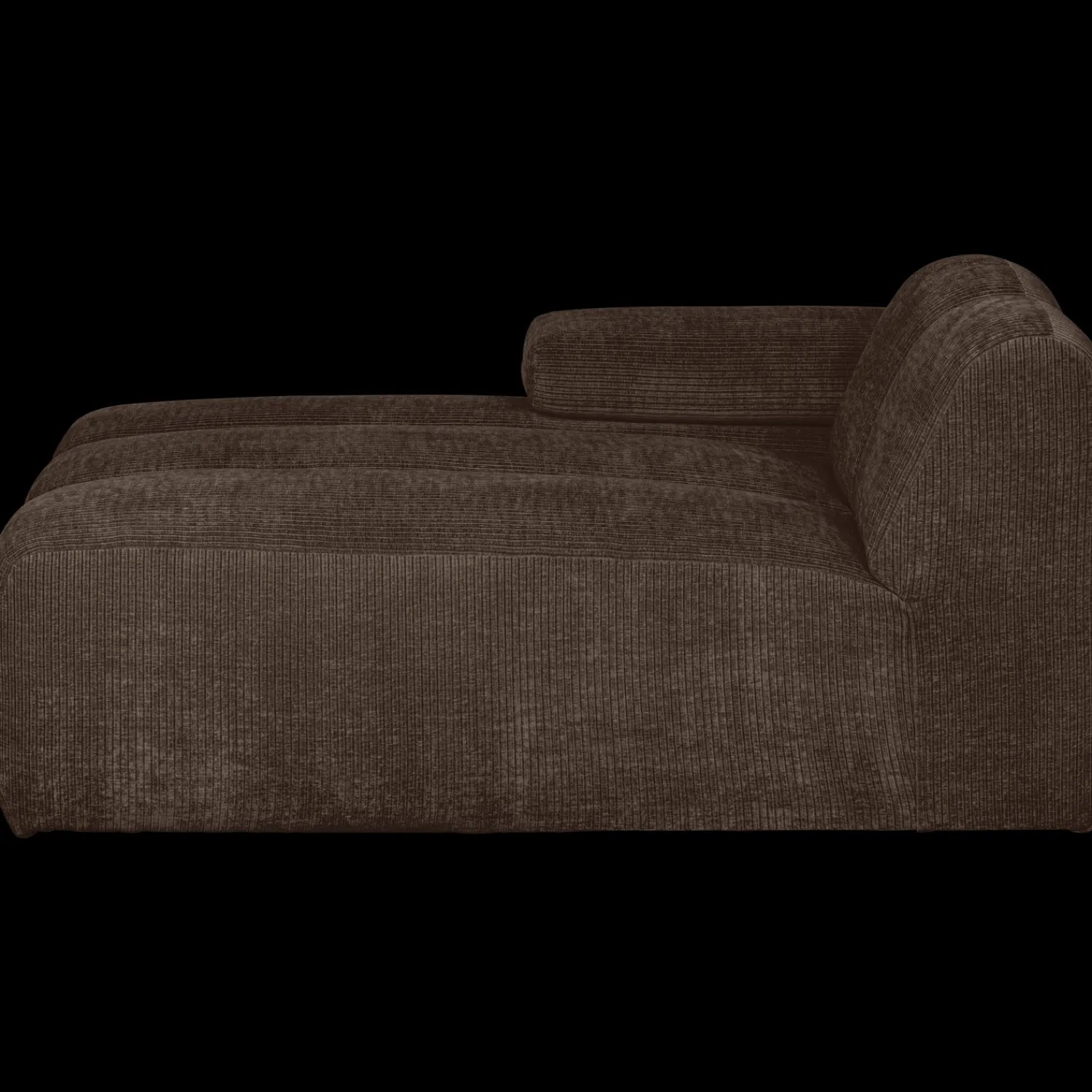 Elementenbanken-WOOOD Mojo Rib Chaise Longue Brown
