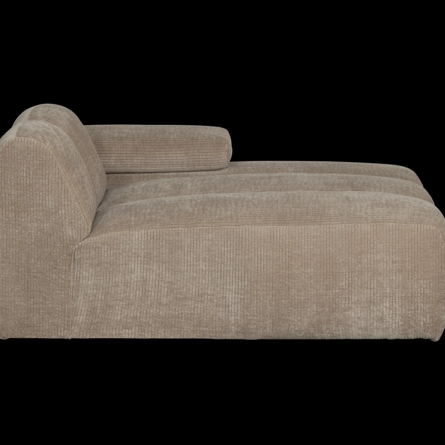 Elementenbanken-WOOOD Mojo Rib Chaise Longue Dark Sand