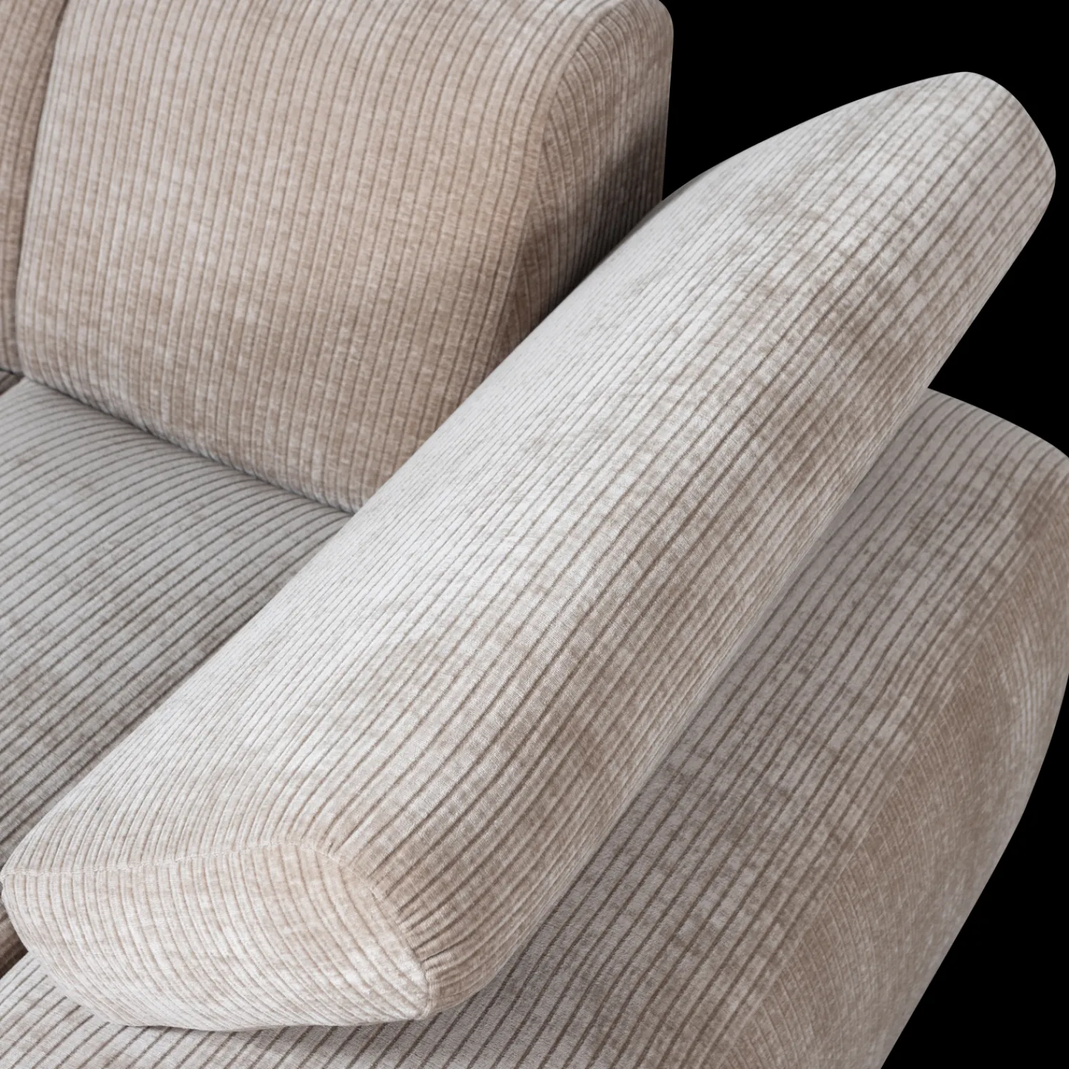 Elementenbanken-WOOOD Mojo Rib Chaise Longue Dark Sand