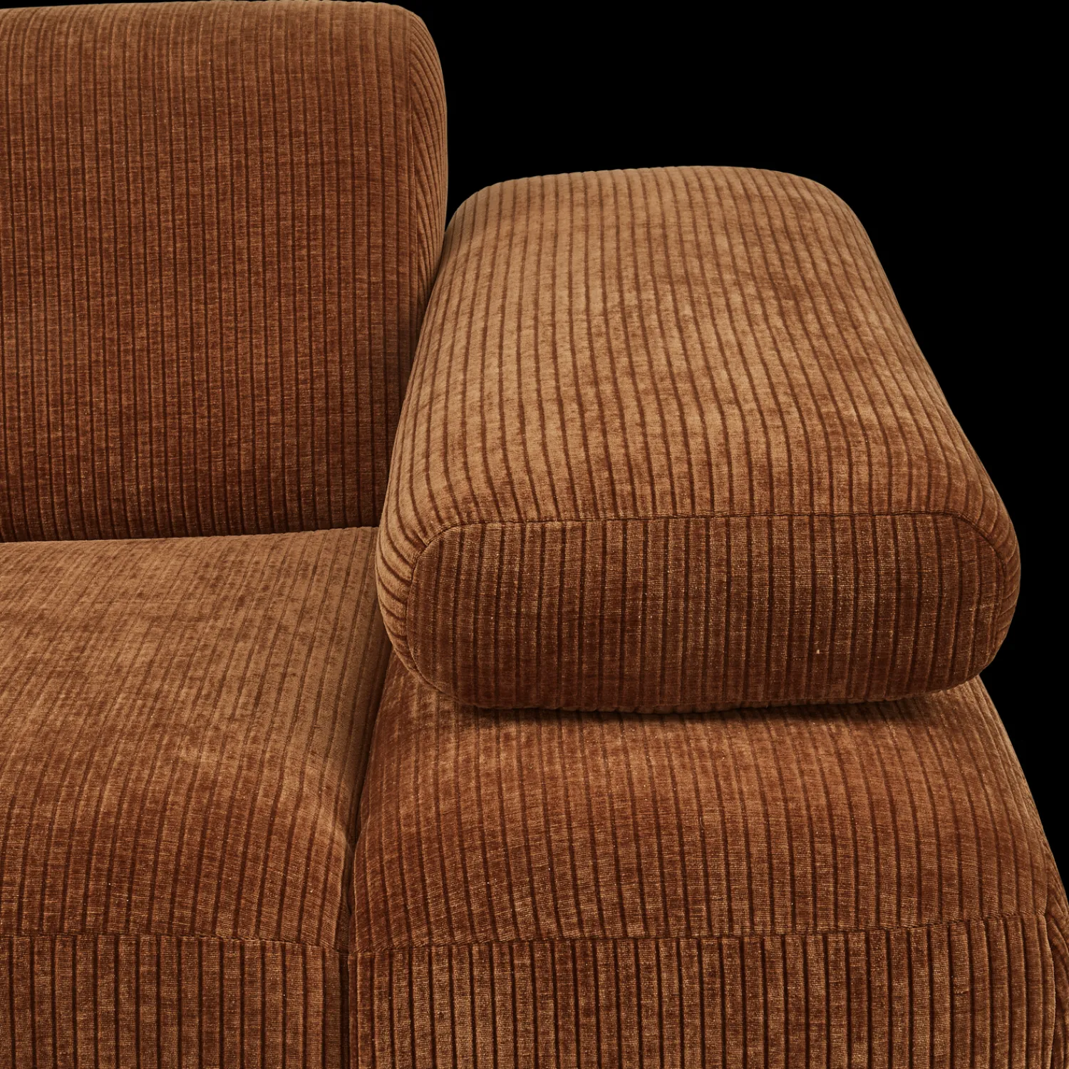 Elementenbanken-WOOOD Mojo Rib Elementenbank Rust Brown