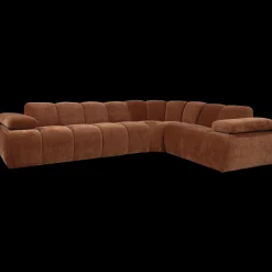 Hoekbanken-WOOOD Mojo Rib Hoekbank Rust Brown