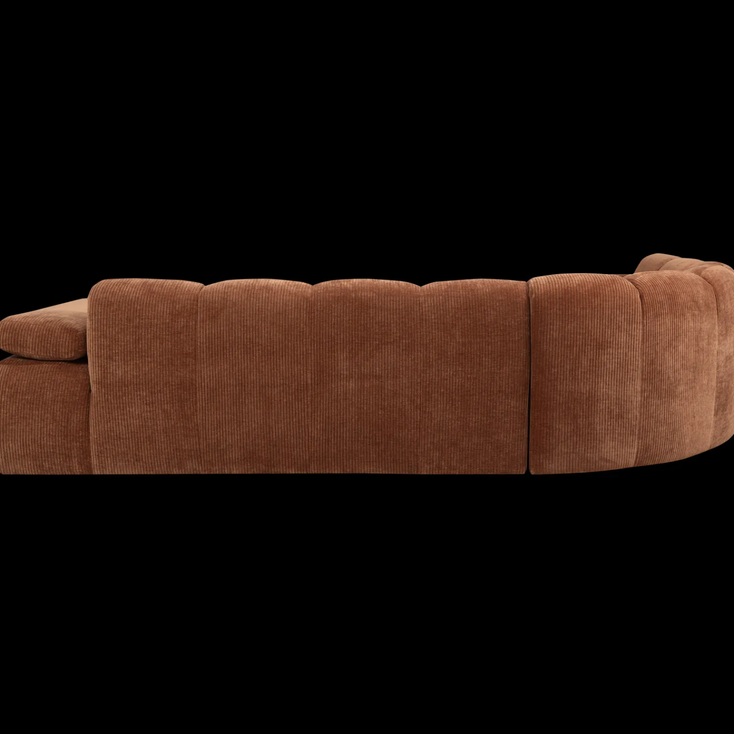 Hoekbanken-WOOOD Mojo Rib Hoekbank Rust Brown