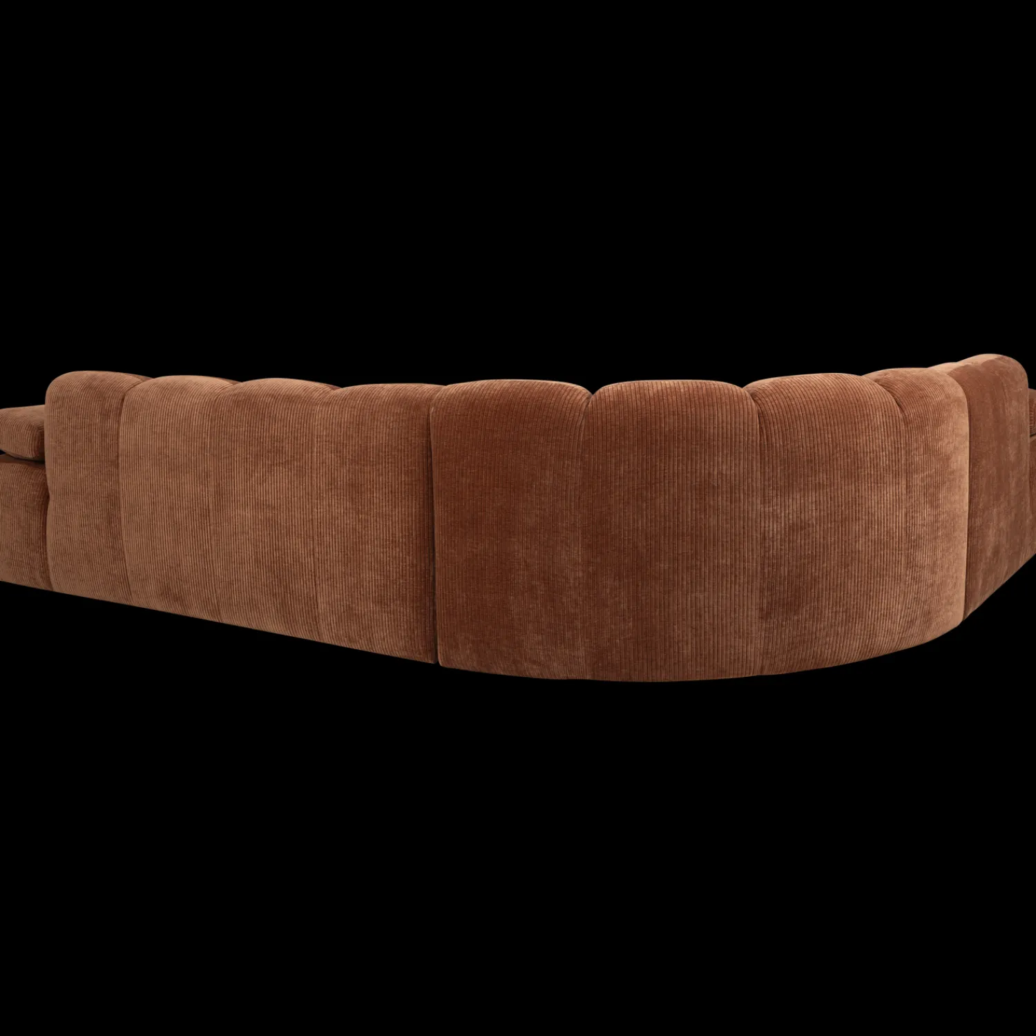 Hoekbanken-WOOOD Mojo Rib Hoekbank Rust Brown