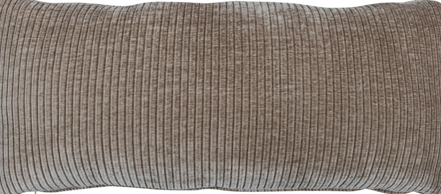 Sierkussens & Plaids-WOOOD Mojo Rib Sierkussen Dark Sand