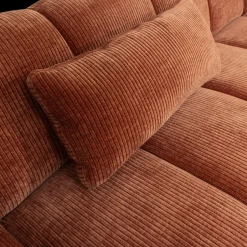 Sierkussens & Plaids-WOOOD Mojo Rib Sierkussen Rust Brown