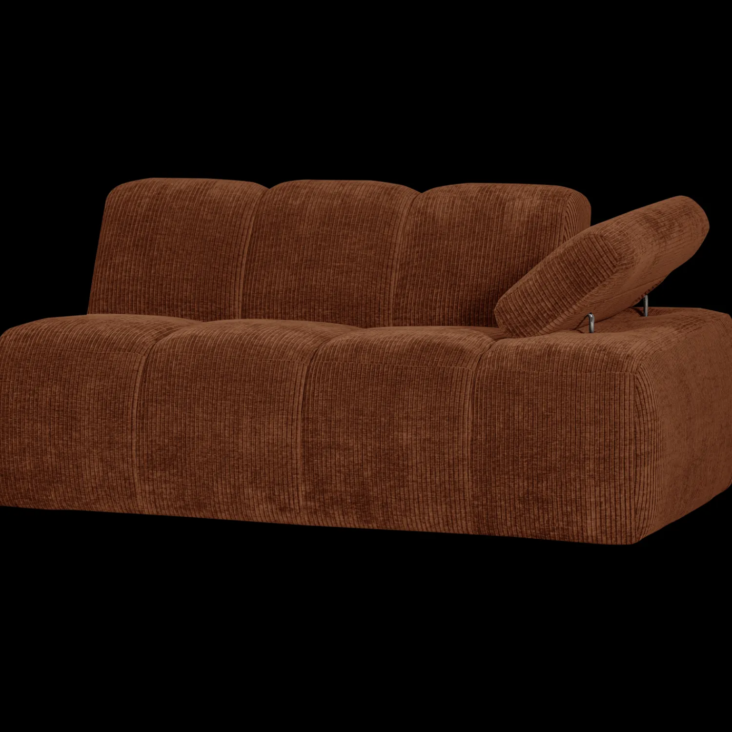 Zitbanken-WOOOD Mojo Rib Zitbank Rust Brown