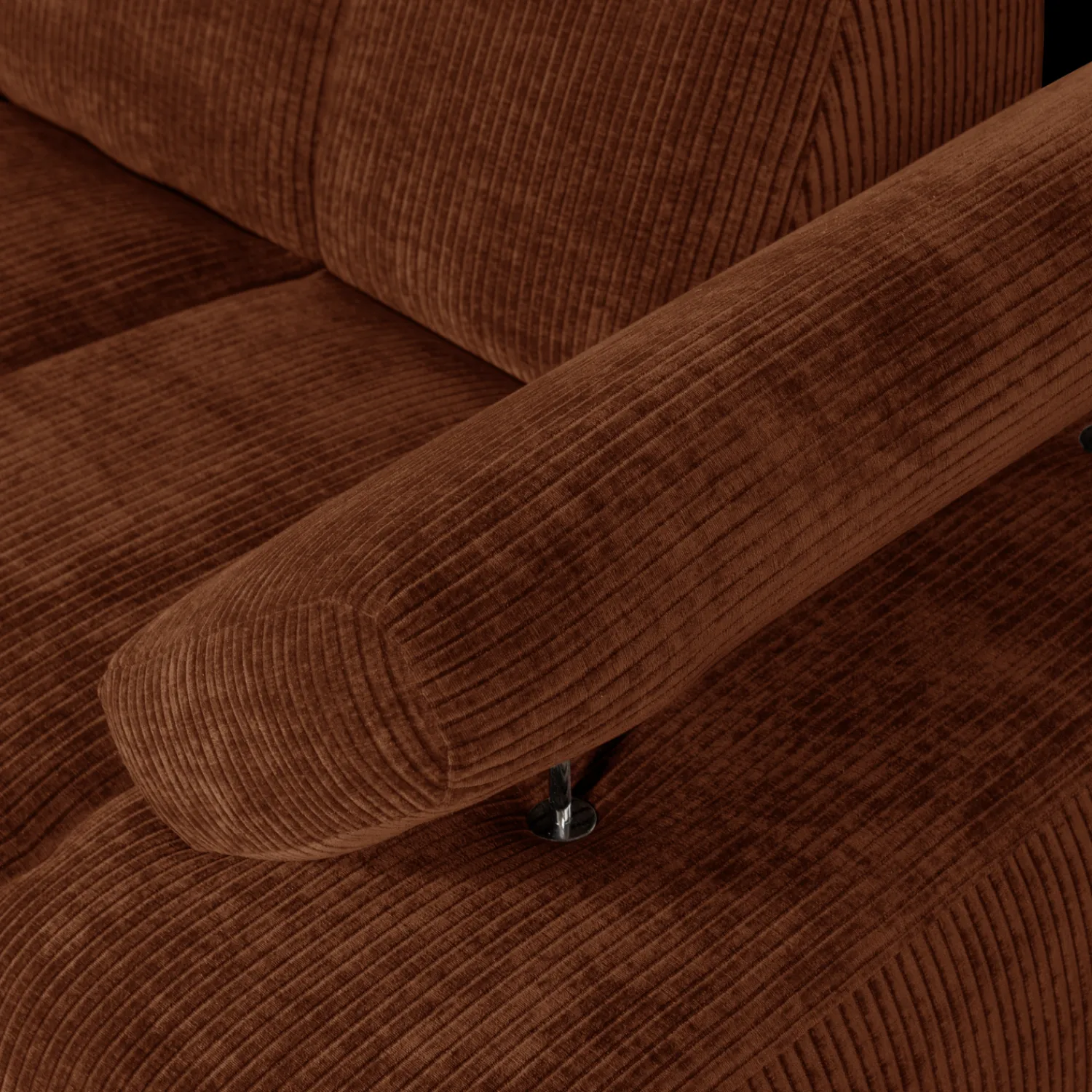 Zitbanken-WOOOD Mojo Rib Zitbank Rust Brown