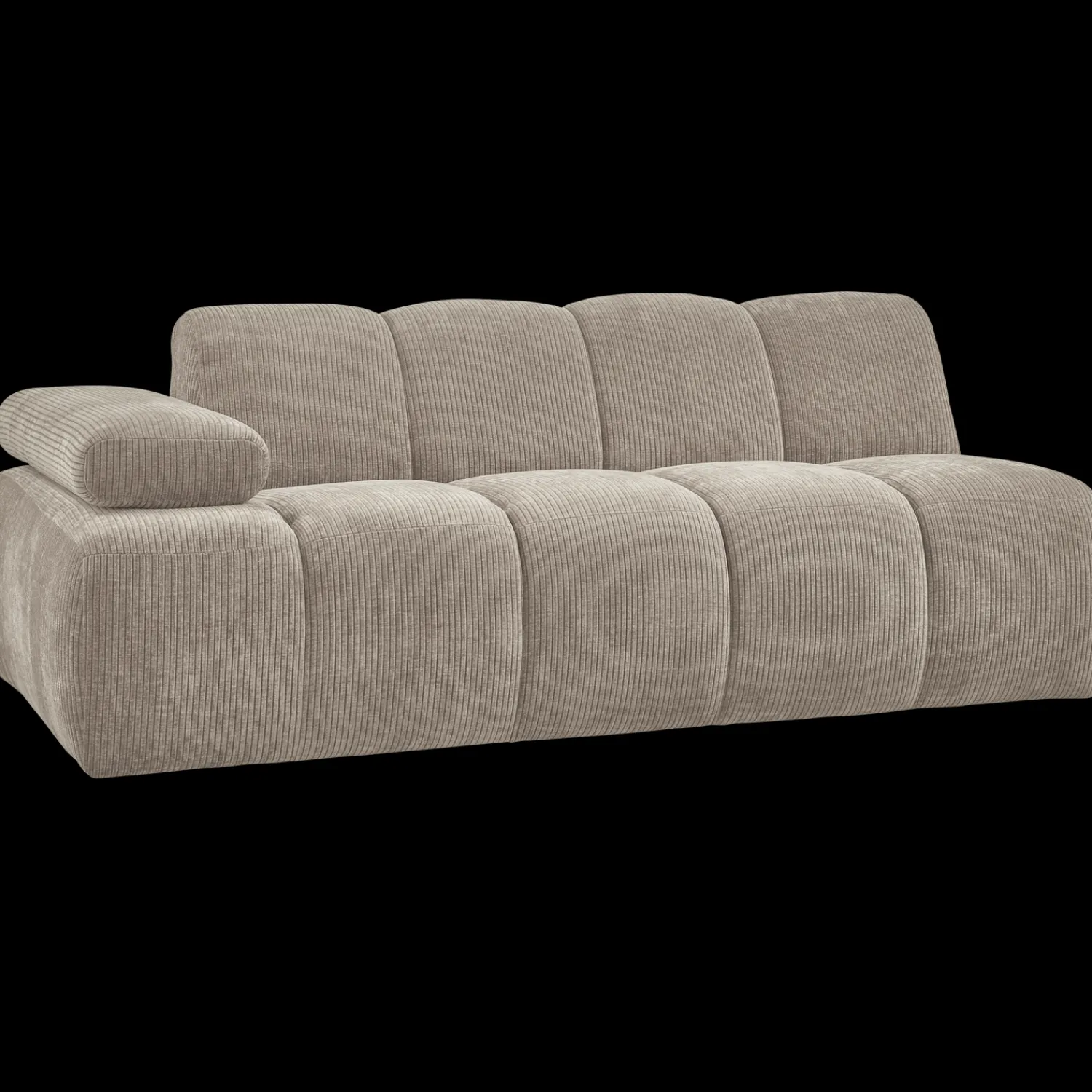 Zitbanken-WOOOD Mojo Rib 2-Zitsbank Dark Sand