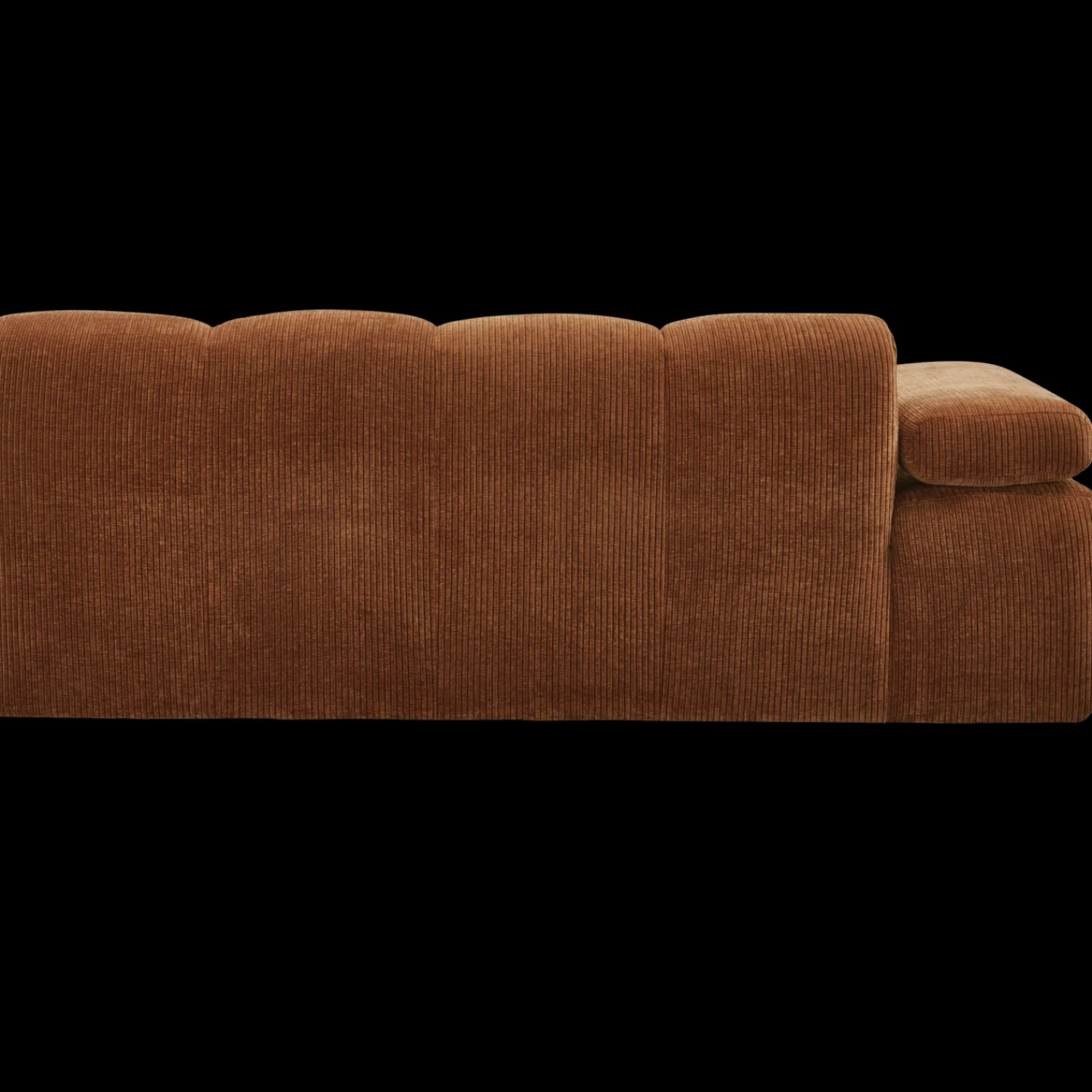 Zitbanken-WOOOD Mojo Rib 2-Zitsbank Rust Brown
