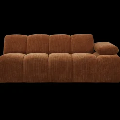 Zitbanken-WOOOD Mojo Rib 2-Zitsbank Rust Brown