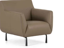 Leren Fauteuils|Design Fauteuils-Montèl Mondo Fauteuil Bruin