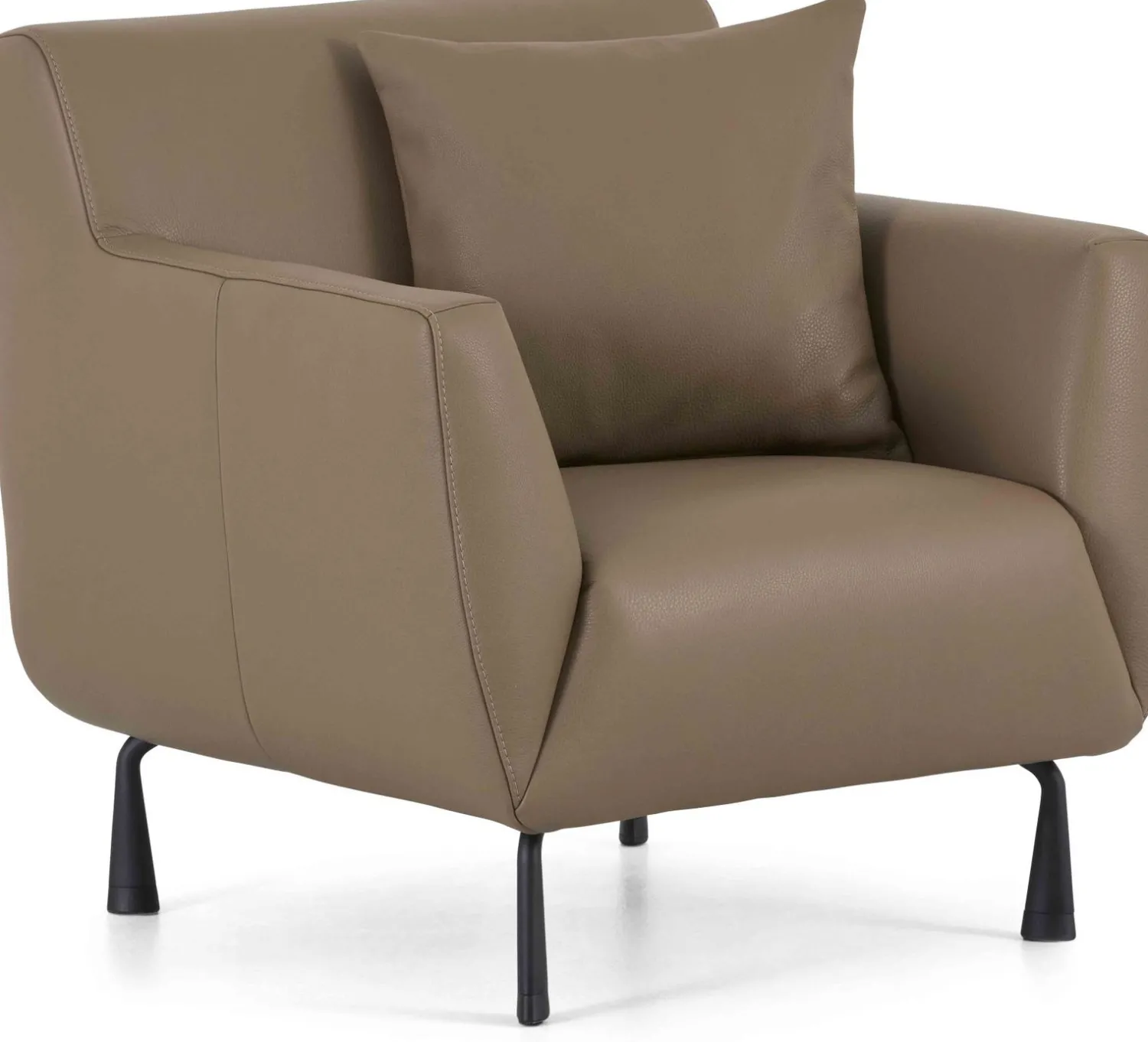 Leren Fauteuils|Design Fauteuils-Montèl Mondo Fauteuil Bruin