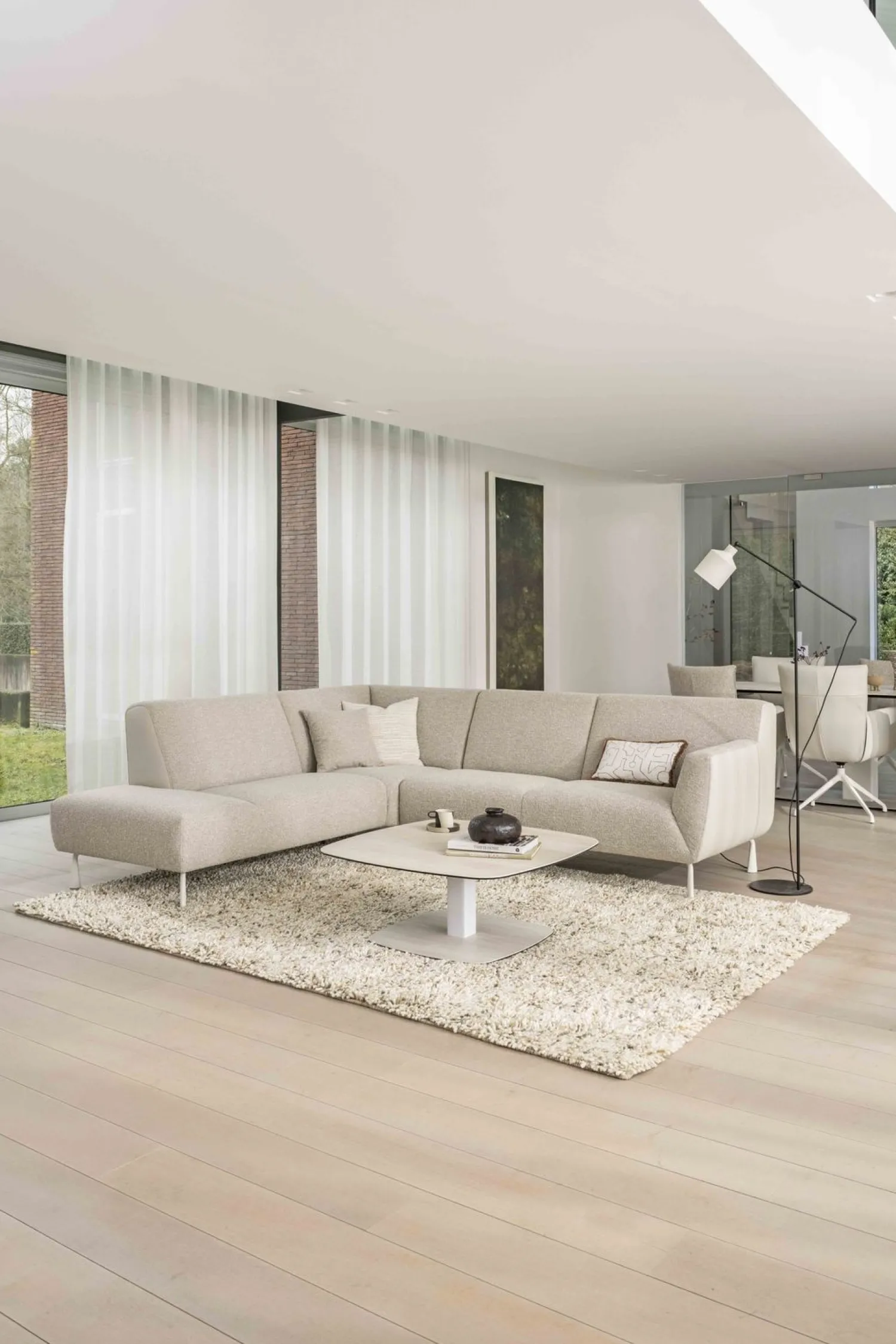 Hoekbanken-Montèl Mondo Hoekbank Beige