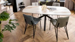 Ovale Eettafels-XOOON Montello Eettafel Wit