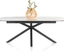 Ovale Eettafels-XOOON Montello Eettafel Wit