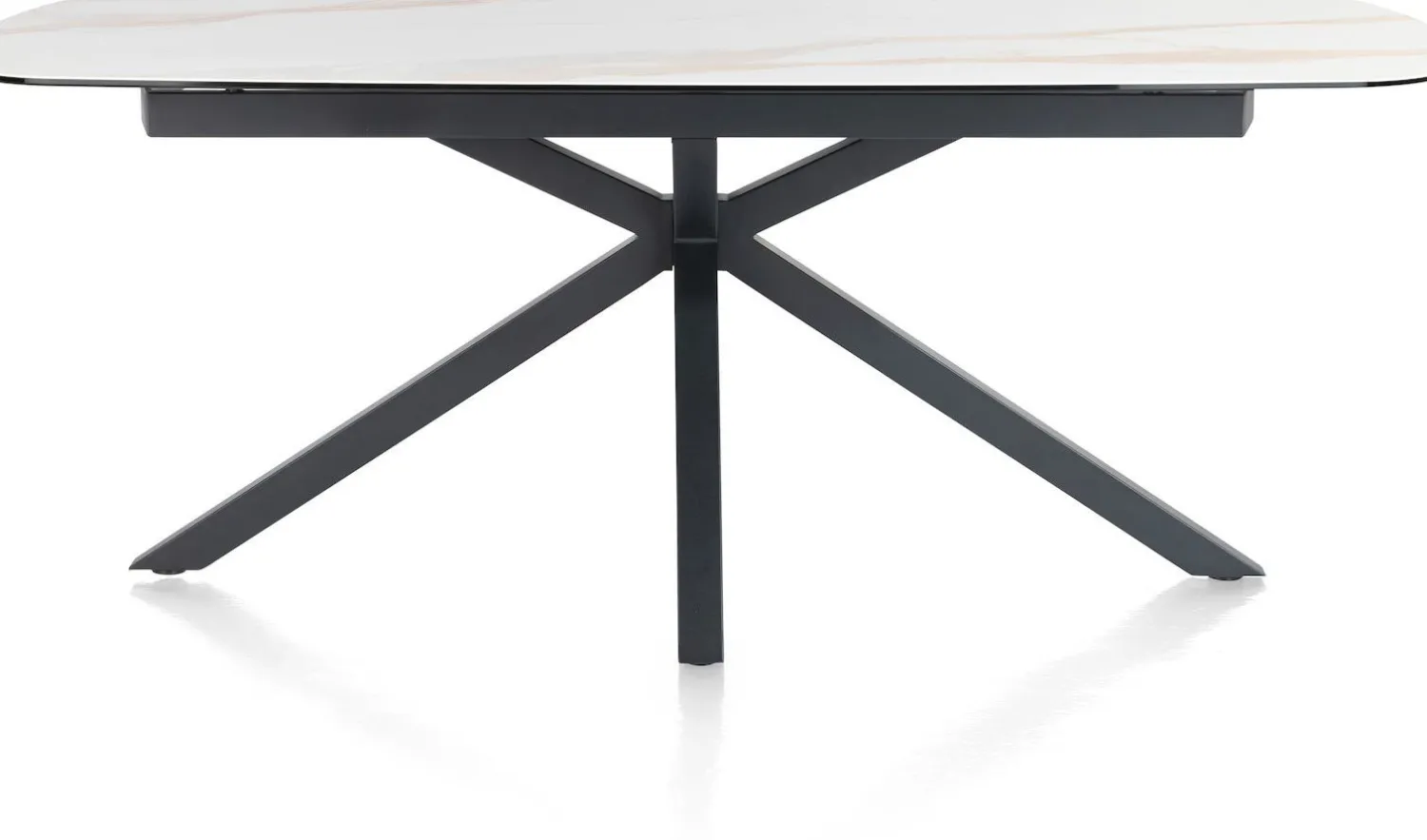 Ovale Eettafels-XOOON Montello Eettafel Wit