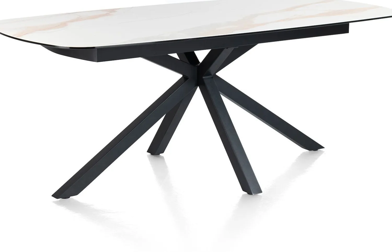 Ovale Eettafels-XOOON Montello Eettafel Wit