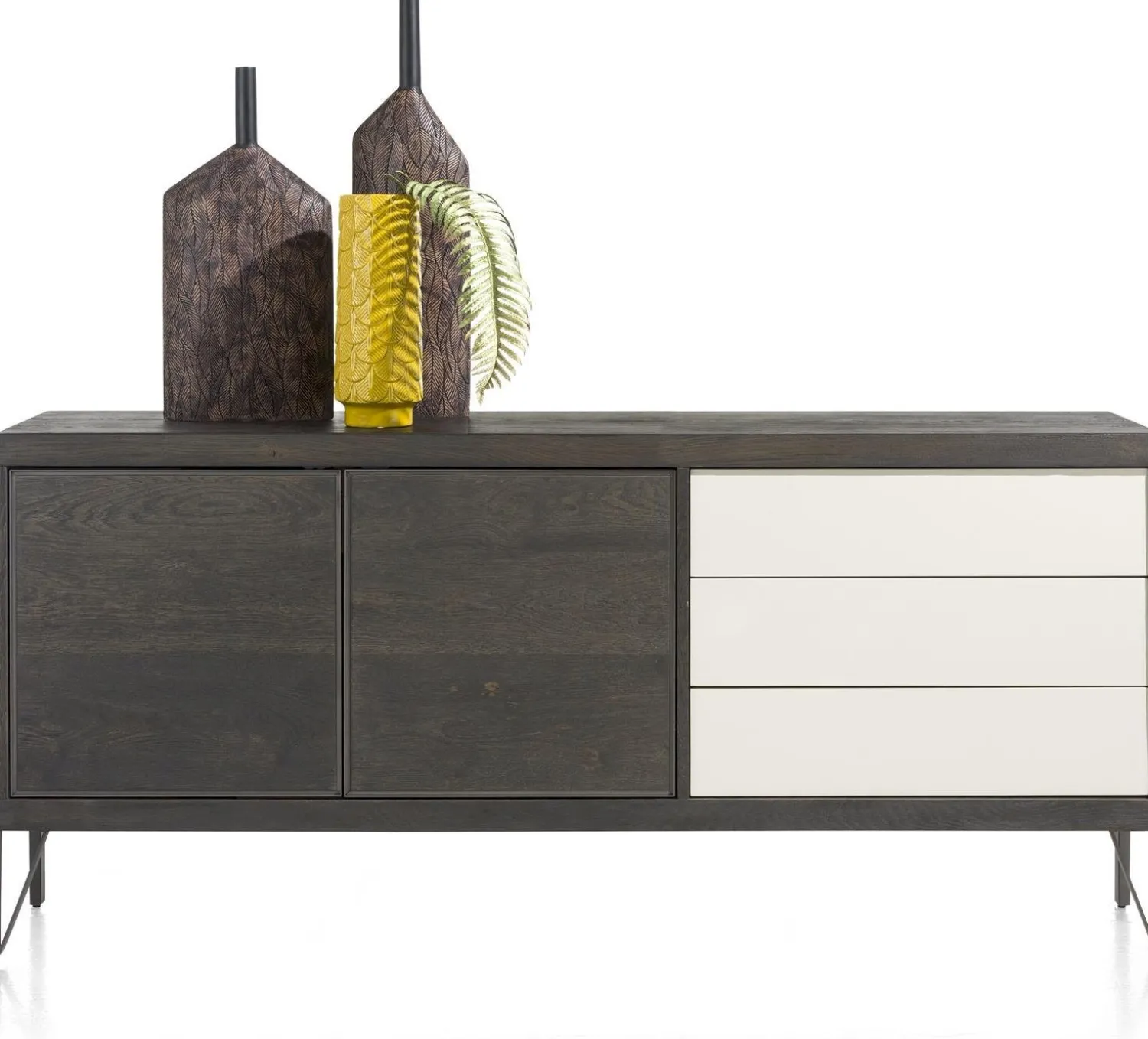 Dressoirs-Henders en Hazel Montpellier Dressoir Carbon, zwart