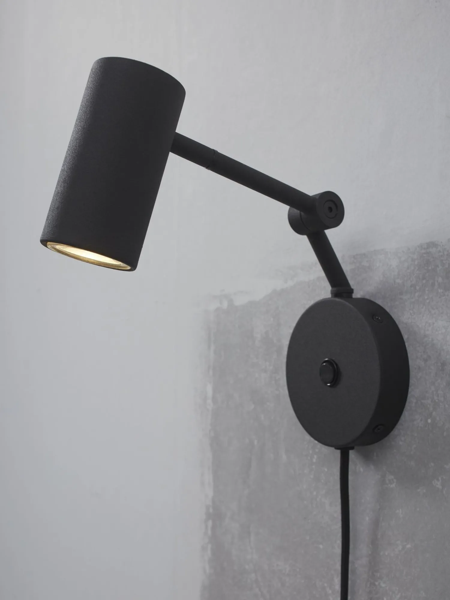 Industriële Wandlampen|Wandlampen-It's about RoMi Montreux Wandlamp Black