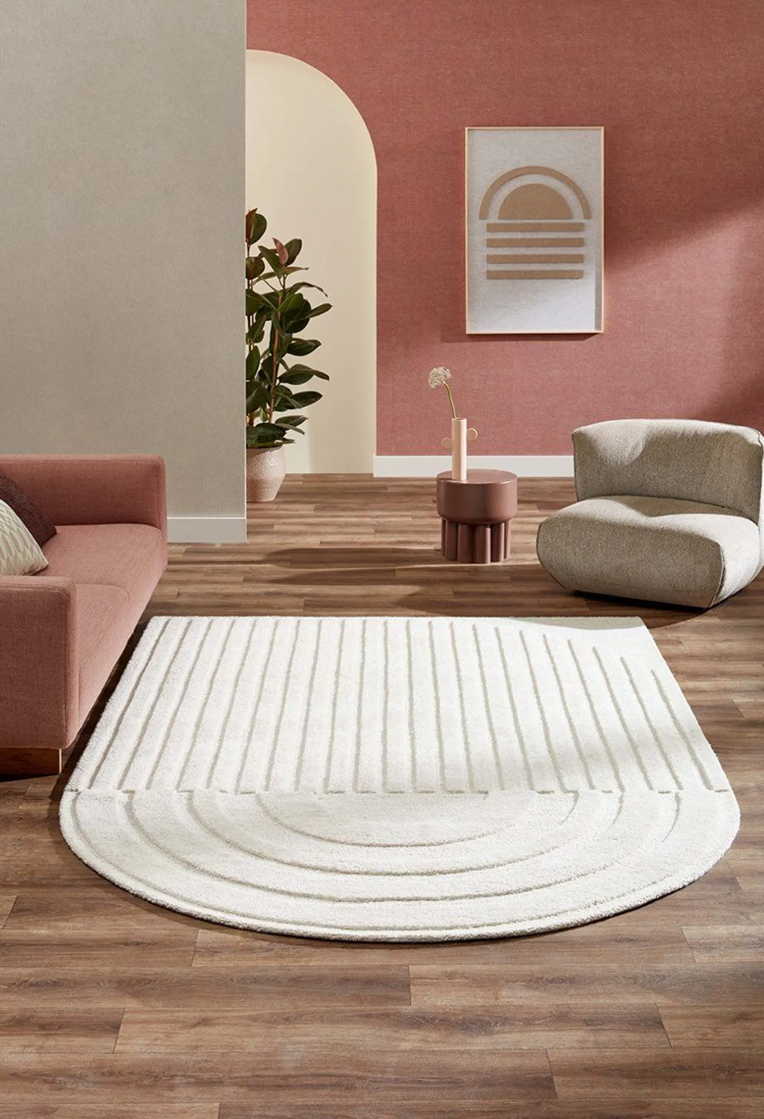 Vloerkleden|Wollen Vloerkleden-Brinker Carpets Monza Vloerkleed Light Grey