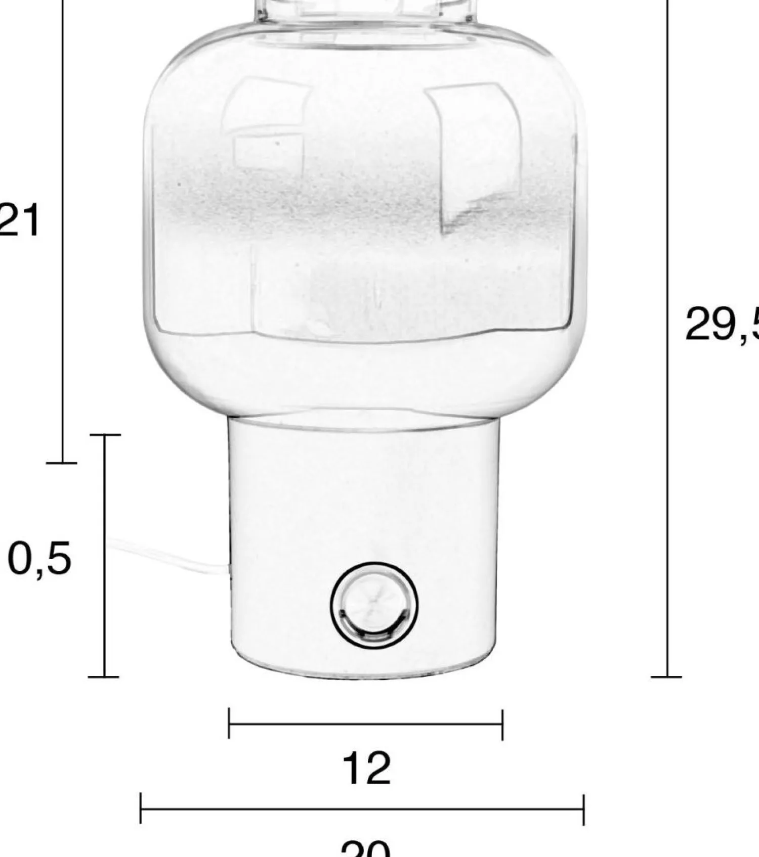 Moderne Tafellampen|Tafellampen-Zuiver Moody (set van 2) Tafellamp Black