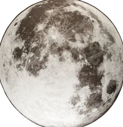 Vloerkleden|Ronde Vloerkleden-Zuiver Moon Vloerkleed Stone Grey