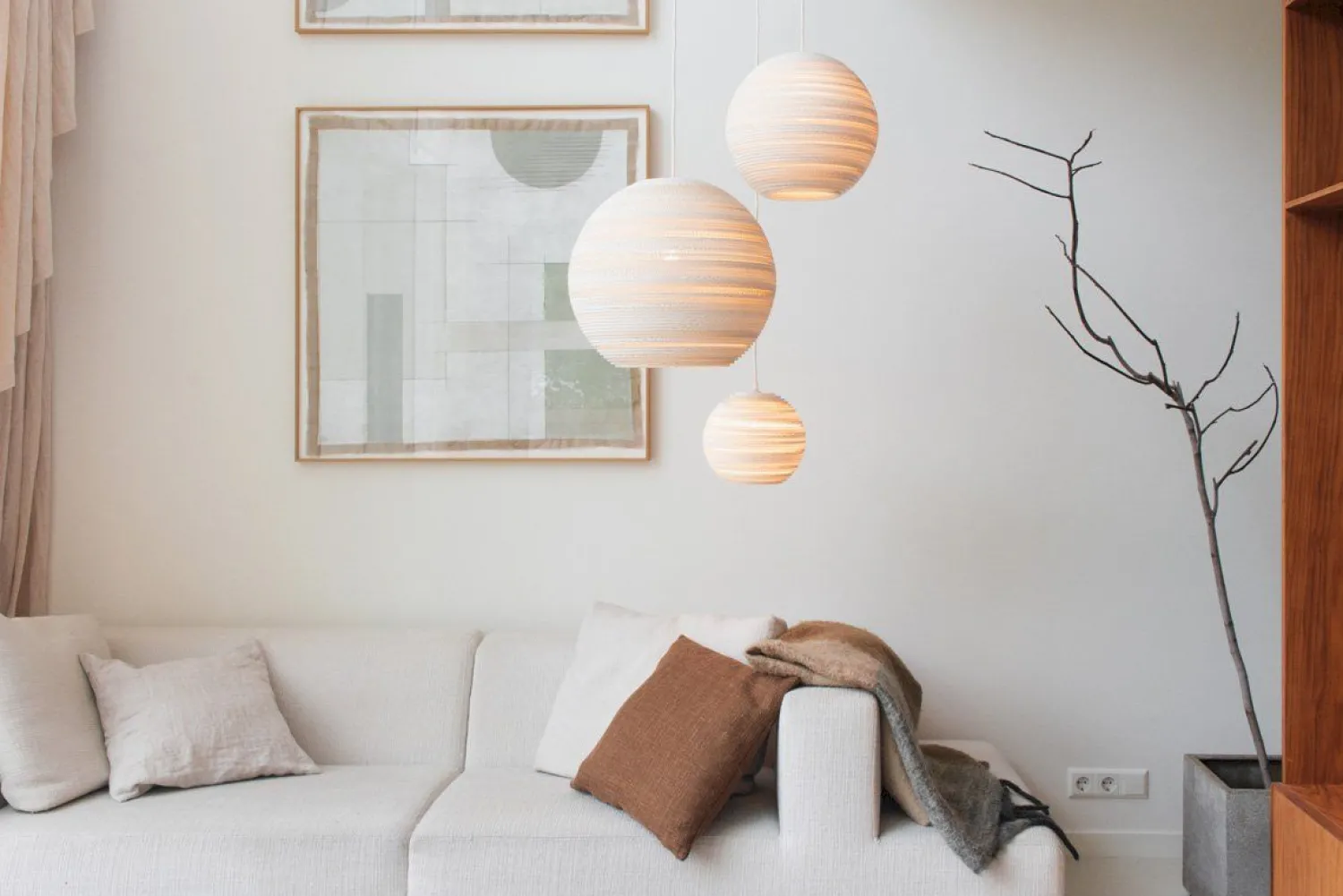 Hanglampen|Hanglampen-Graypants Moon Hanglamp White