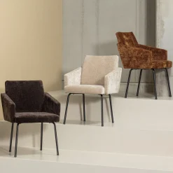 Eetkamerstoelen Met Armleuning-WOOOD Mount Eetkamerstoel Sand