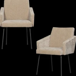 Eetkamerstoelen Met Armleuning-WOOOD Mount Eetkamerstoel Sand