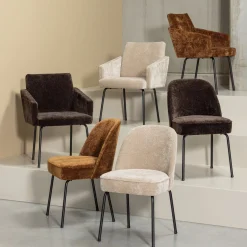 Eetkamerstoelen Met Armleuning-WOOOD Mount Eetkamerstoel Sand