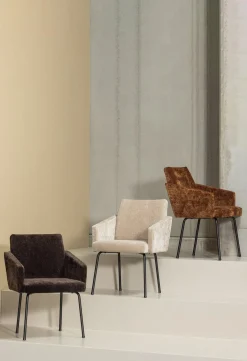 Eetkamerstoelen Met Armleuning-WOOOD Mount Eetkamerstoel Mid Brown