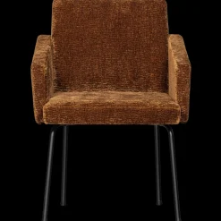 Eetkamerstoelen Met Armleuning-WOOOD Mount Eetkamerstoel Mid Brown