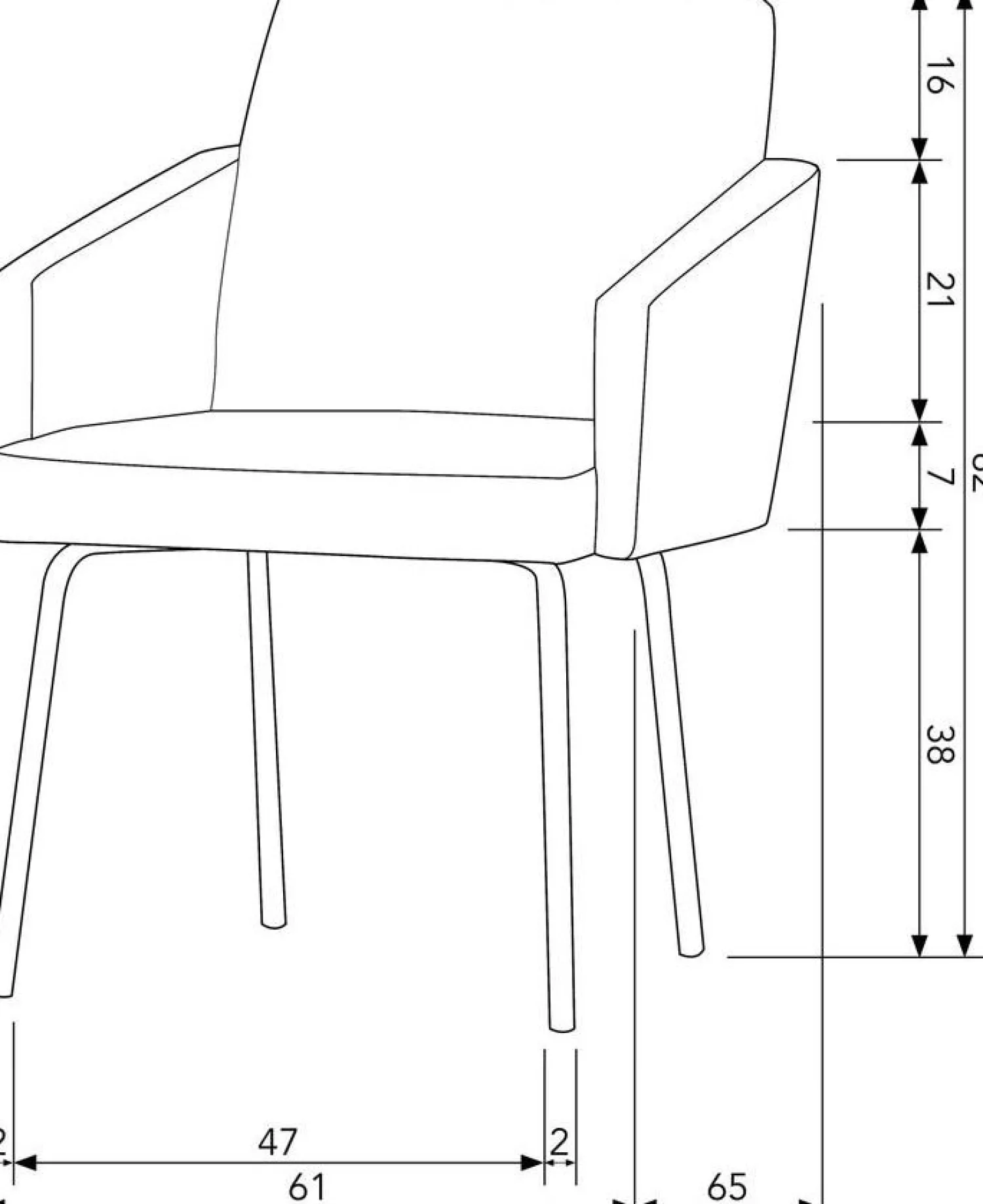Eetkamerstoelen Met Armleuning-WOOOD Mount Eetkamerstoel Natural