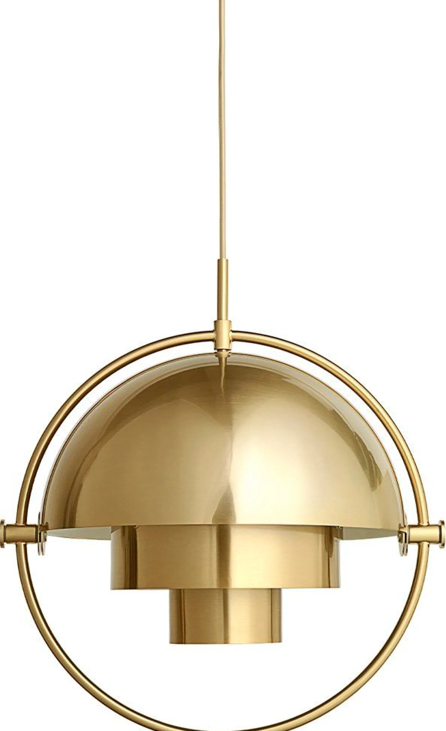 Design Hanglampen|Design Hanglampen-GUBI Multi-Lite Hanglamp Shiny Brass