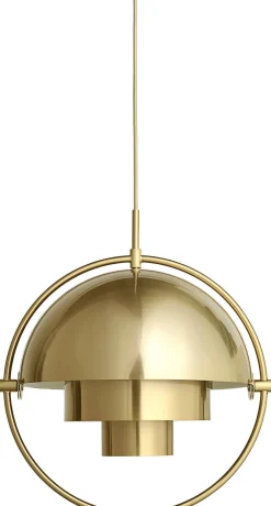 Design Hanglampen|Design Hanglampen-GUBI Multi-Lite Hanglamp Shiny Brass