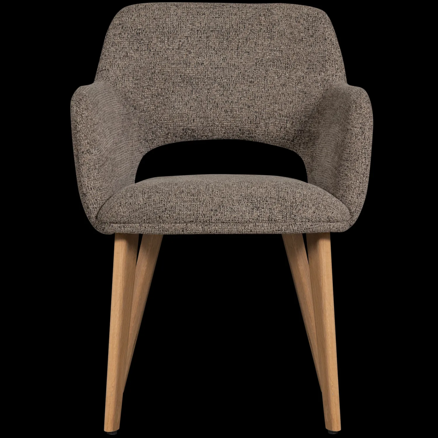 Eetkamerstoelen Met Armleuning-WOOOD Murat Eetkamerstoel Taupe