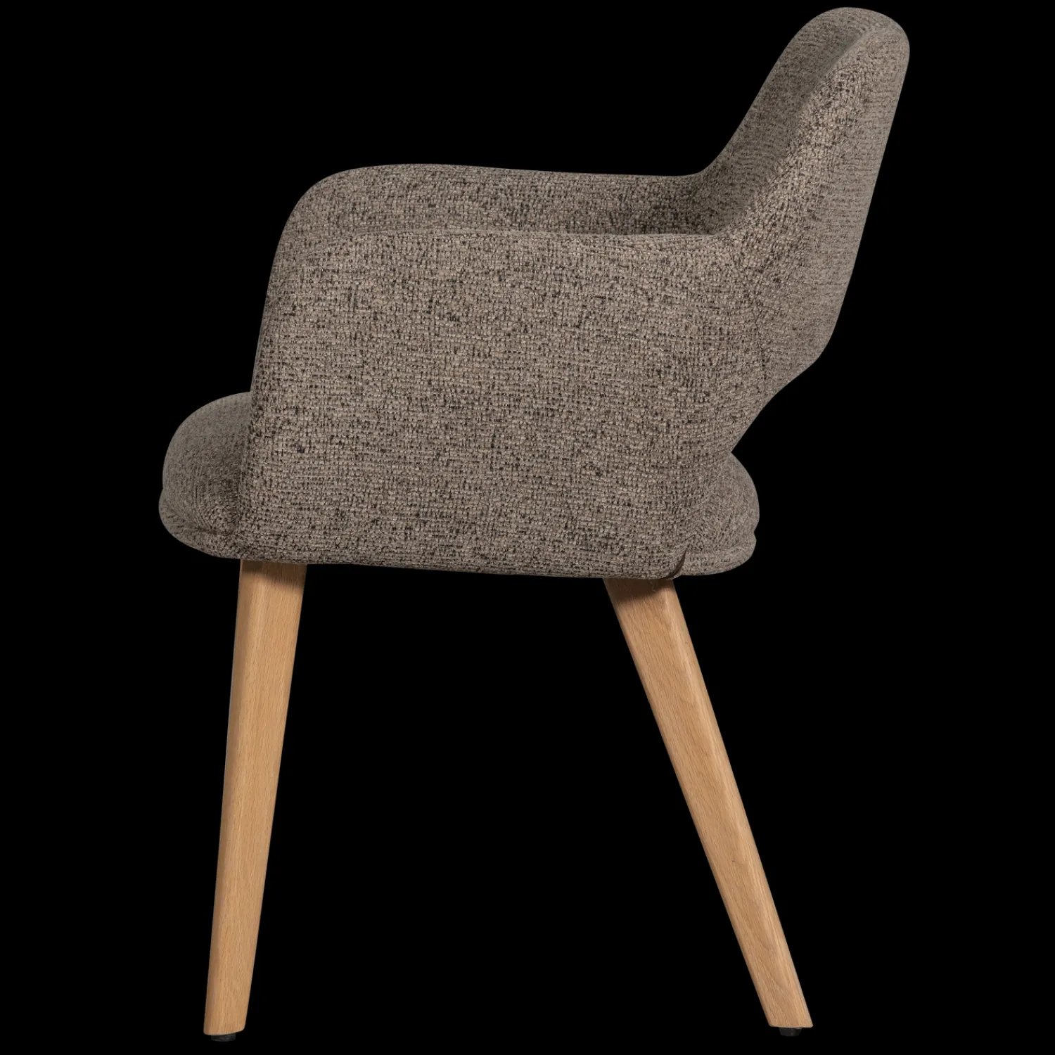 Eetkamerstoelen Met Armleuning-WOOOD Murat Eetkamerstoel Taupe