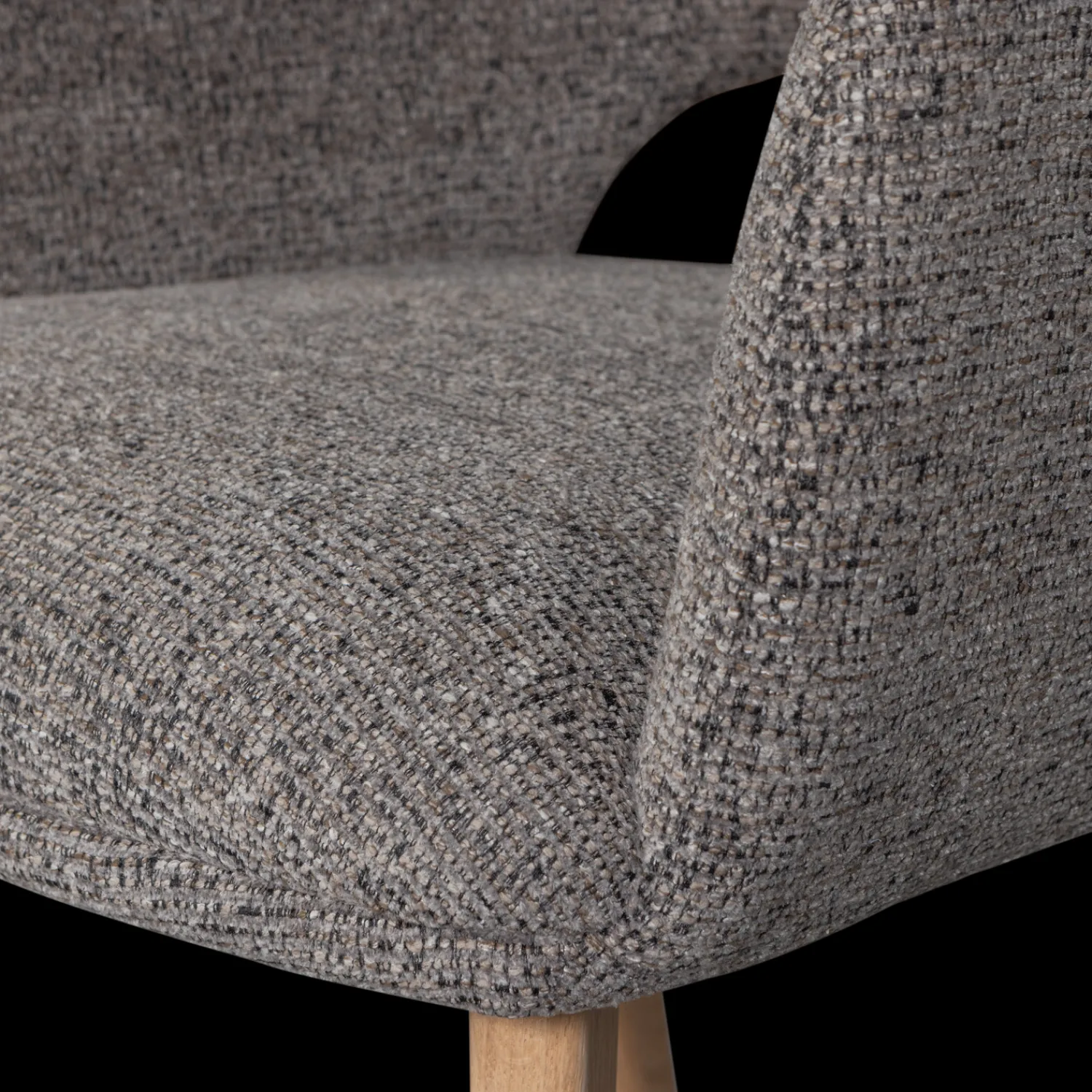 Eetkamerstoelen Met Armleuning-WOOOD Murat Eetkamerstoel Taupe