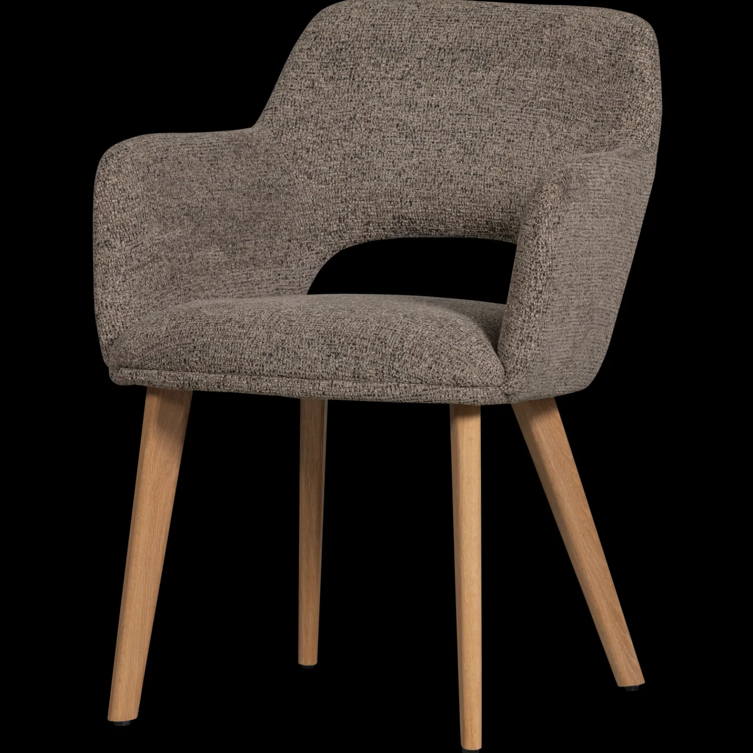 Eetkamerstoelen Met Armleuning-WOOOD Murat Eetkamerstoel Taupe