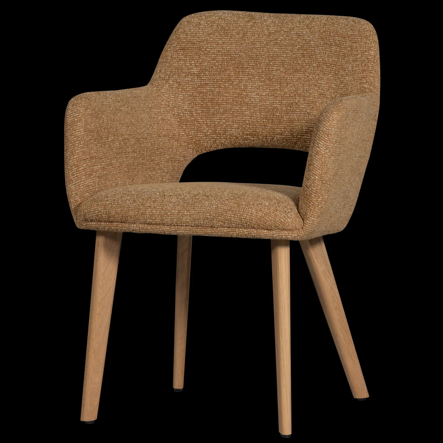 Eetkamerstoelen Met Armleuning-WOOOD Murat Eetkamerstoel Yellow