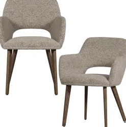 Eetkamerstoelen Met Armleuning-WOOOD Murat Eetkamerstoel Natural