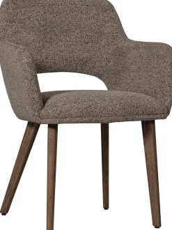 Eetkamerstoelen Met Armleuning-WOOOD Murat Eetkamerstoel Taupe