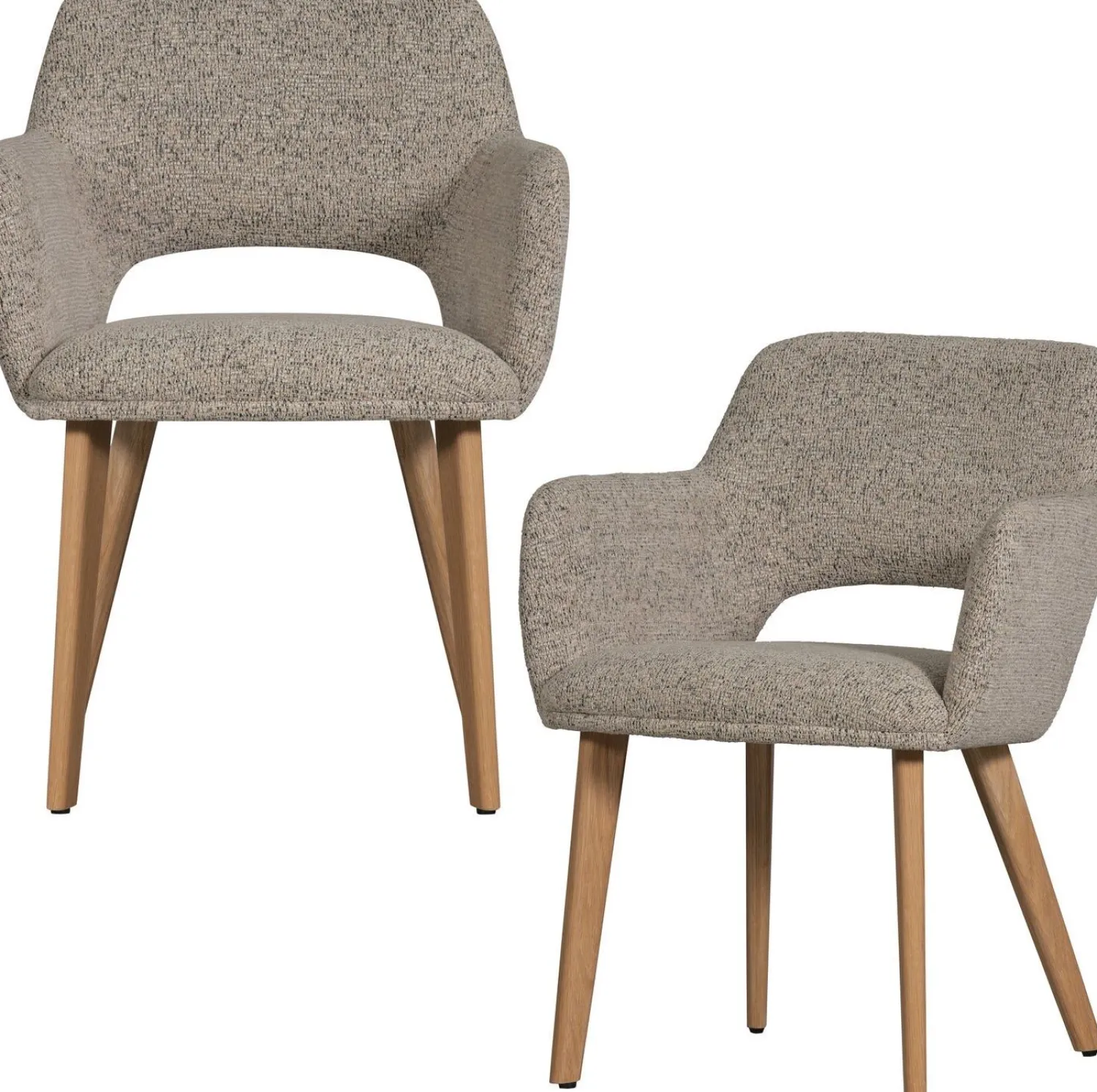 Eetkamerstoelen Met Armleuning-WOOOD Murat Eetkamerstoel Natural