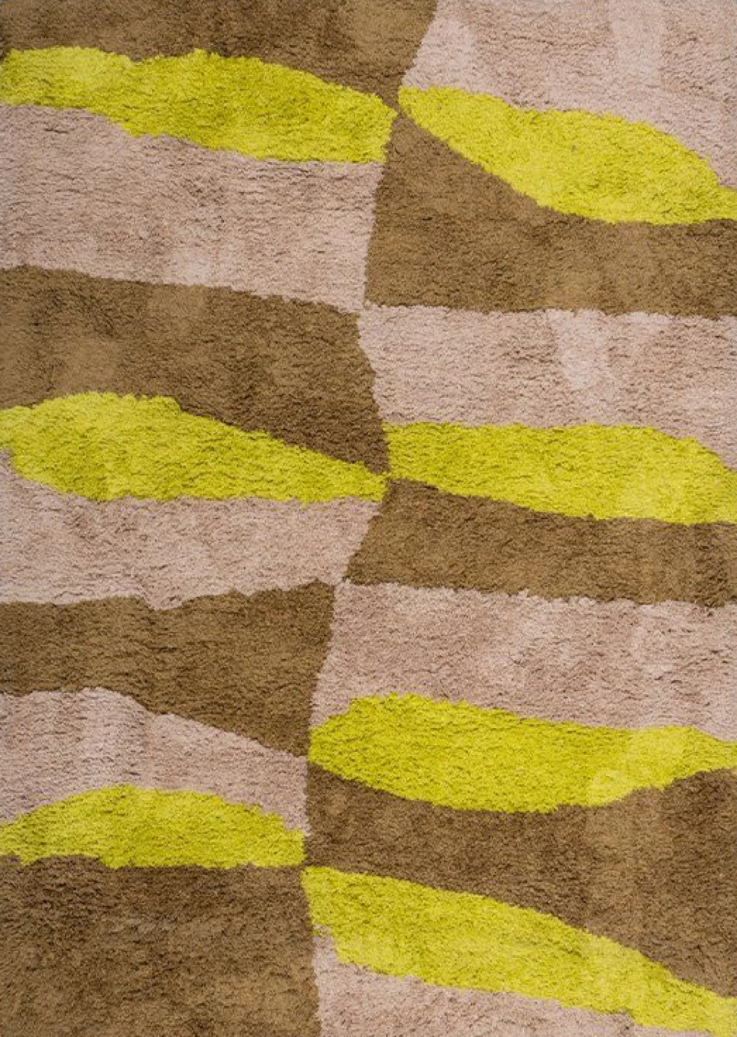 Vloerkleden|Wollen Vloerkleden-WOOOD Musa Vloerkleed Natural, Yellow